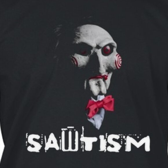 Sawtism Autism Awareness Graphic T-Shirt Neurodiversity Pride Support Tee 05 - Picture 2 of 5